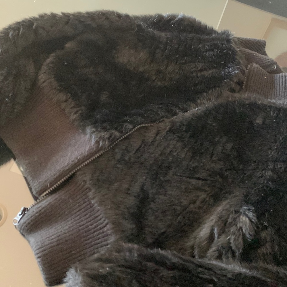 Express Faux Fur bomber jacket